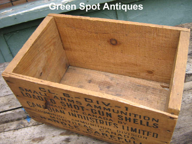 Vintage Ammunition Crate Wood Box Empty #2